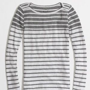 J crew duo striped long sleeve t shirt
